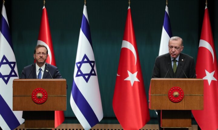 أردوغان: أكدت للرئيس الإسرائيلي أهمية حل الدولتين