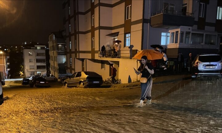 أمطار صيفية تتسبب بفيضانات في أوردو التركية