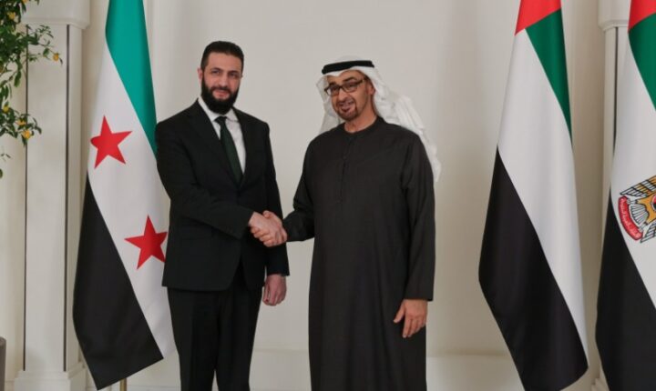 الشرع يتبادل التهاني مع رئيس دولة الإمارات بمناسبة عيد الأضحى