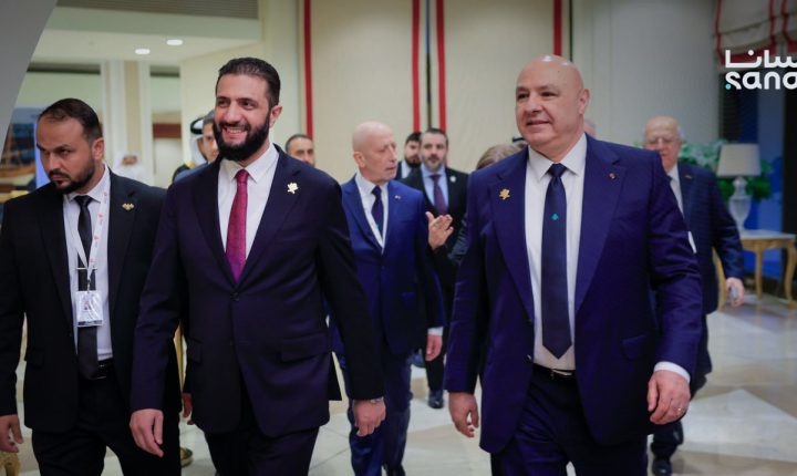 الشرع يلتقى نظيره اللبناني على هامش القمة العربية الإسلامية الطارئة