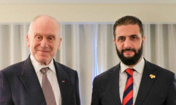 الشرع يلتقي رئيس الكونغرس اليهودي العالمي في نيويورك