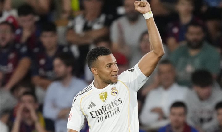 مبابي يسجل ثنائية في فوز ريال مدريد على ليفانتي