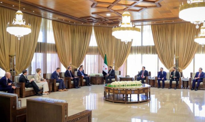 الشرع يستقبل في دمشق وفداً ألمانياً برئاسة وزير الخارجية الاتحادي