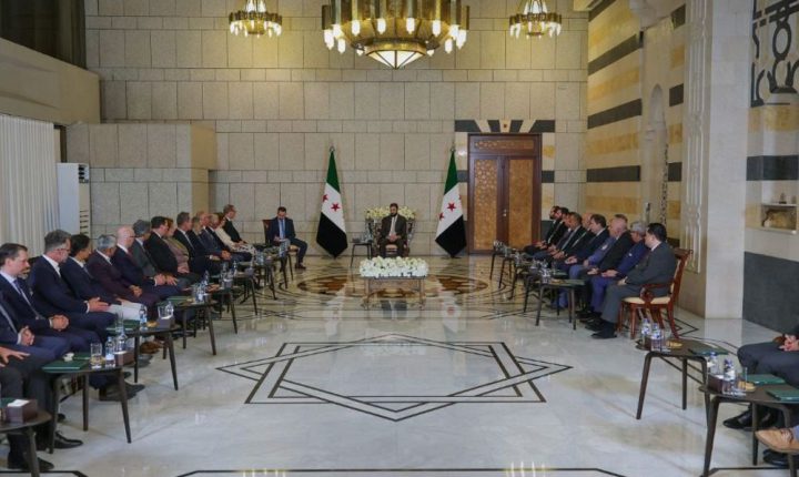 الشرع يبحث مع غرفتي التجارة العربية النمساوية والألمانية تعزيز التعاون الاقتصادي