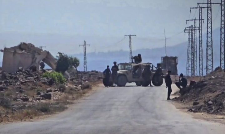 قوات الاحتلال الإسرائيلي تتوغل مجدداً في محيط قرية صيدا الحانوت في القنيطرة