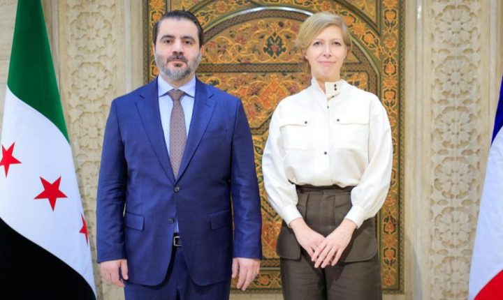 الشيباني يستقبل المستشارة السياسية للرئيس الفرنسي في دمشق