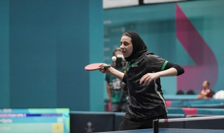 هند ظاظا تحصد فضية فردي كرة الطاولة في دورة التضامن الإسلامي