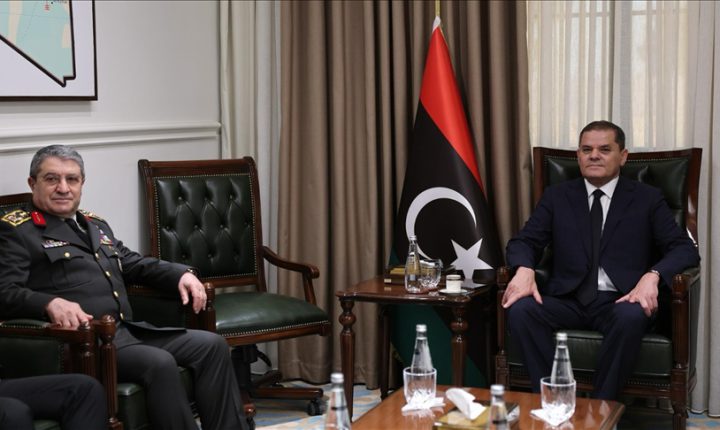 الدبيبة يستقبل رئيس الأركان التركي