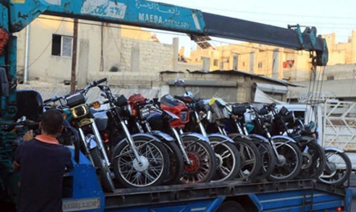 المنافذ البرية والبحرية: تحظر إدخال الدراجات النارية إلى سوريا اعتباراً من نيسان المقبل