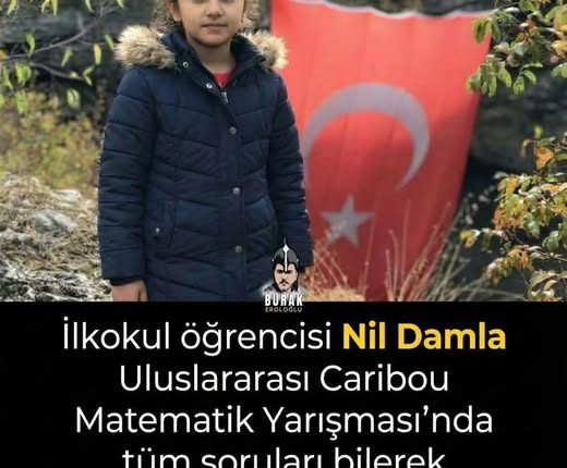 نيل داملا طفلة تركية تتفوّق في مسابقة دولية للرياضيات