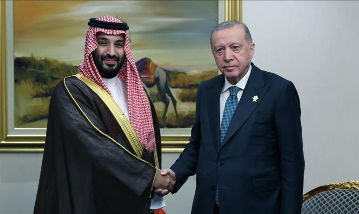 الرئيس أردوغان يبحث مع ولي العهد السعودي قضايا إقليمية ودولية