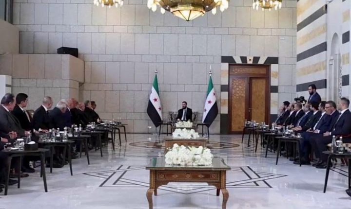 الشرع لوفد تجاري مصري: نركز على تحقيق الاستقرار والتنمية الاقتصادية