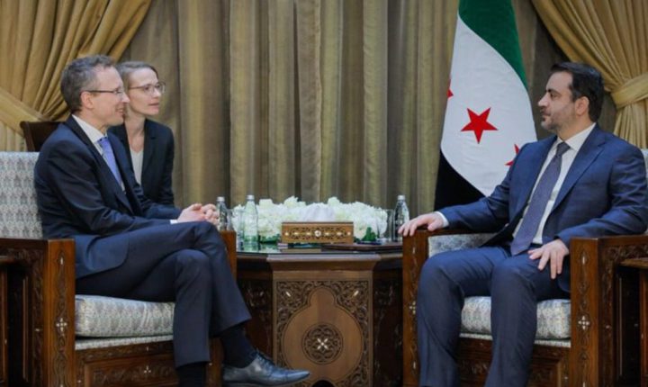 الشيباني يلتقي وفداً ألمانياً في دمشق