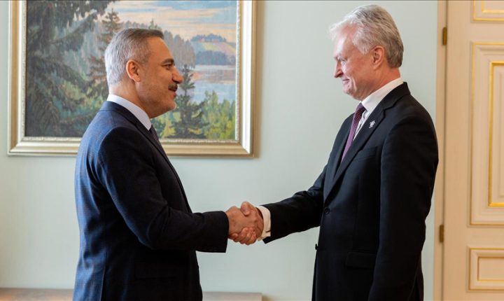 فيدان يلتقي رئيس ليتوانيا في فيلنيوس