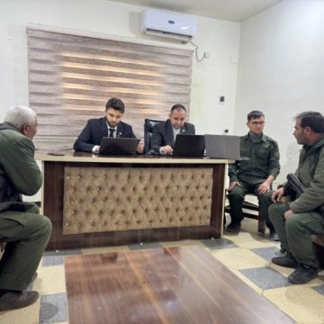 وفد من قيادة الأمن الداخلي يتفقد سير عملية الاندماج في عين العرب ويتسلم المباني رسمياً