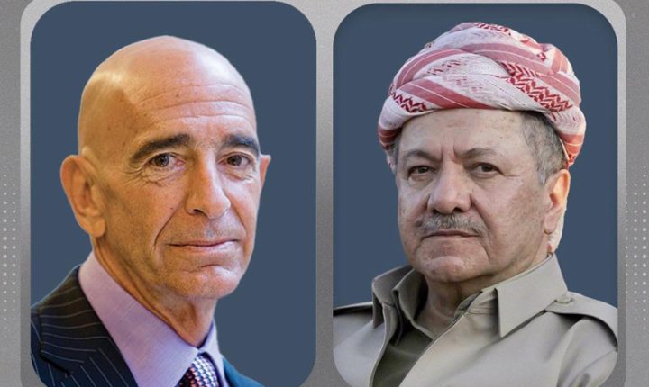 باراك يبحث هاتفياً مع بارزاني المستجدات في سوريا وإرساء الاستقرار فيها