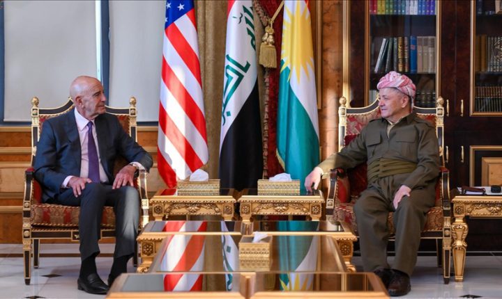 بارزاني يبحث مع باراك التطورات في سوريا والعراق