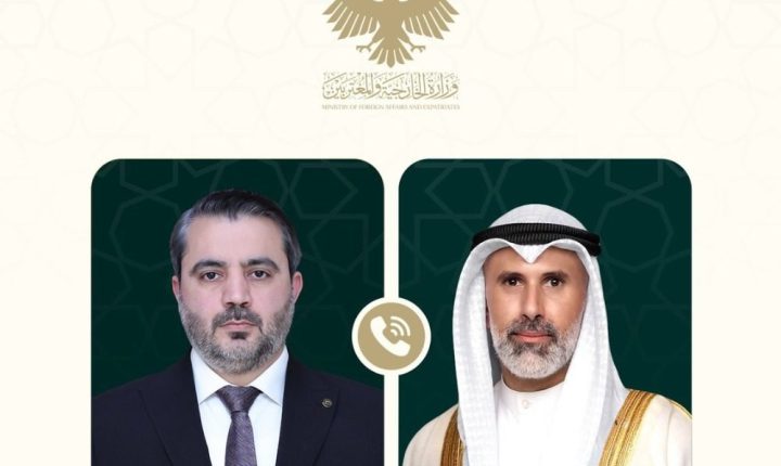 الشيباني يهنئ نظيره الكويتي بمنصبه الجديد ويبحثان تعزيز التعاون بين البلدين
