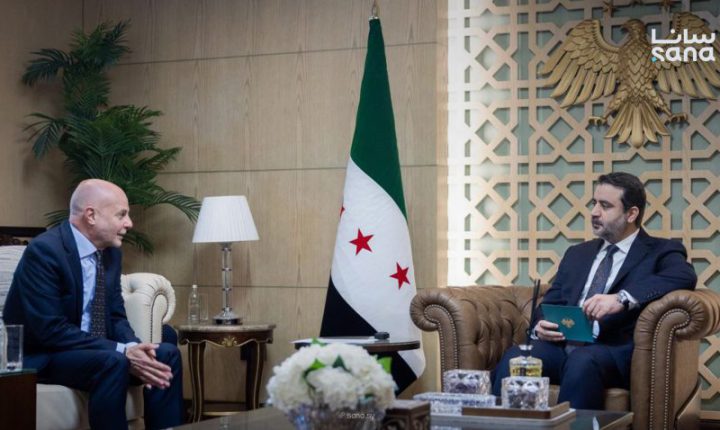 الشيباني يستقبل كوردوني ويبحث معه سبل تعزيز التعاون بين الحكومة السورية والأمم المتحدة