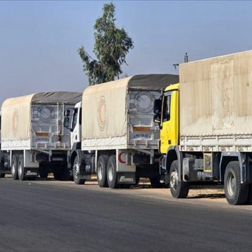 قافلة مساعدات محملة بالطحين والمستلزمات الطبية تدخل محافظة السويداء