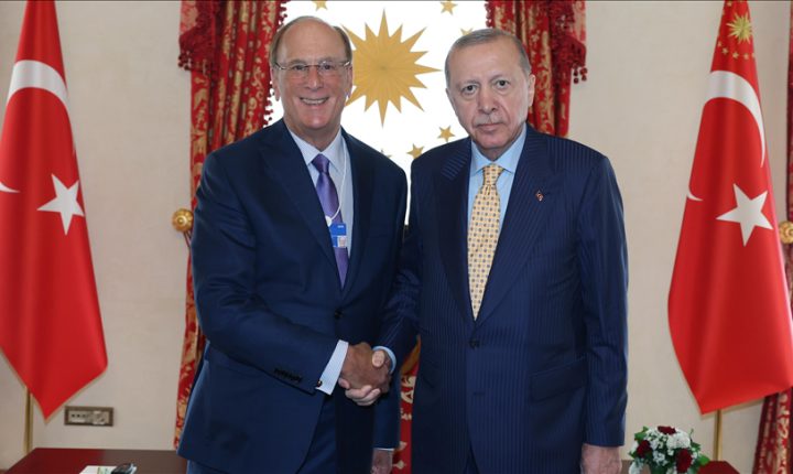 أردوغان يستقبل رئيس المنتدى الاقتصادي العالمي بإسطنبول