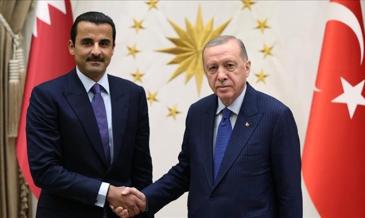 أردوغان يبحث مع أمير قطر آخر التطورات في المنطقة