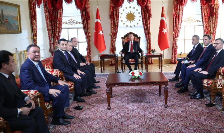 أردوغان يستقبل وفدا رفيع المستوى من منظمة الدول التركية