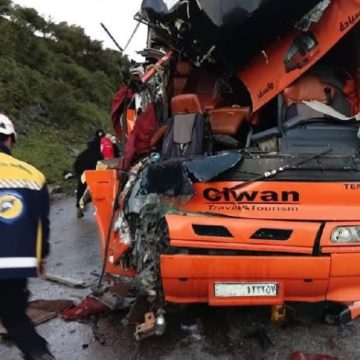 عشر إصابات بحادث تصادم على طريق حمص – طرطوس