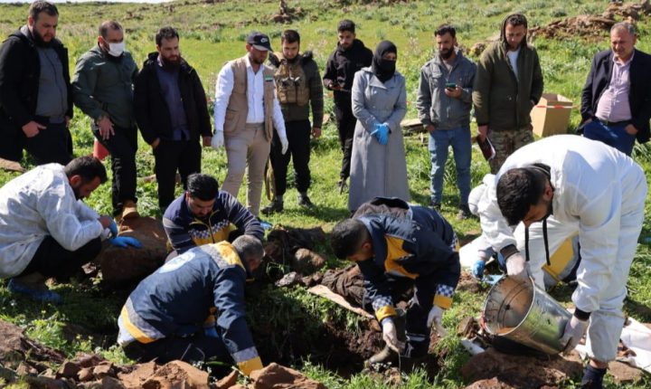 العثور على رفات شخصين في منطقة القبو شمال حمص