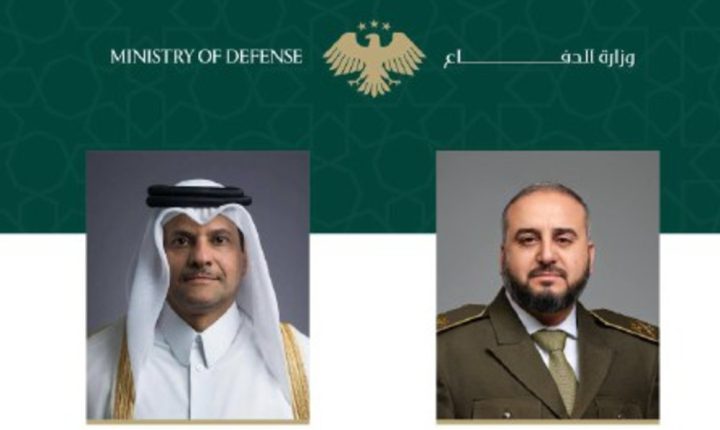 وزير الدفاع السوري يبحث هاتفياً مع نظيره القطري التطورات الأمنية في المنطقة