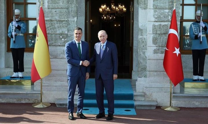 أردوغان وسانشيز يبحثان العلاقات الثنائية وقضايا إقليمية ودولية