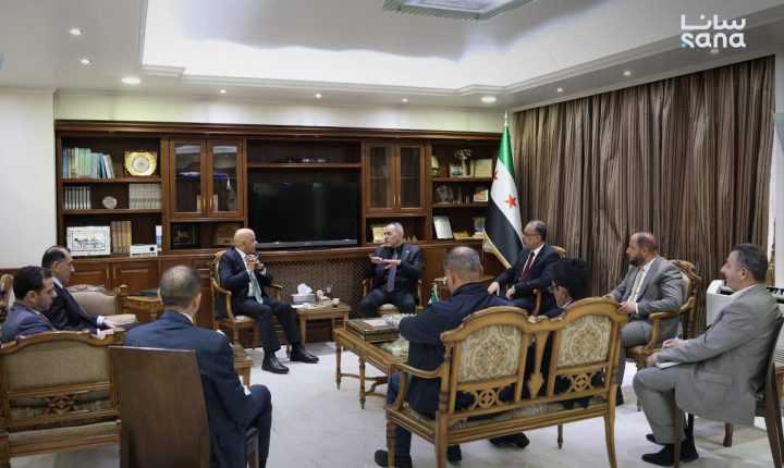 وزير الزراعة السوري يبحث مع رئيس غرفة تجارة الأردن تعزيز التعاون والاستثمار في المجال الزراعي