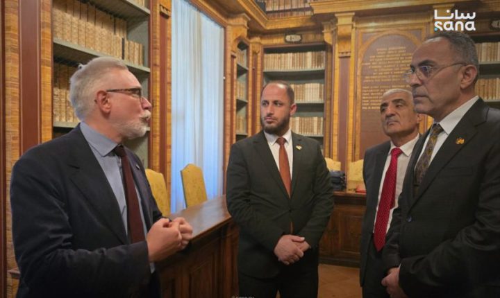 وزير الزراعة السوري يبحث في إيطاليا تعزيز التعاون العلمي والزراعي مع جامعة بيروجيا