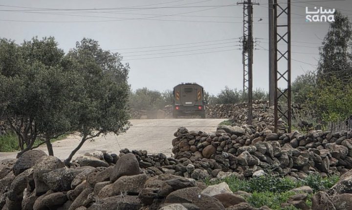 قوات الاحتلال الإسرائيلي تتوغل بين قريتي طرنجة وعين النورية بريف القنيطرة الشمالي