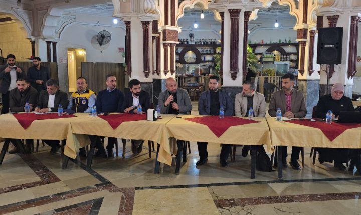 ورشة عمل بين وزير الطوارئ ومحافظ إدلب تحت عنوان: إنهاء واقع المخيمات