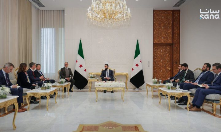 الشرع يبحث مع فليتشر ودي كرو تعزيز التنسيق الإنساني في سوريا