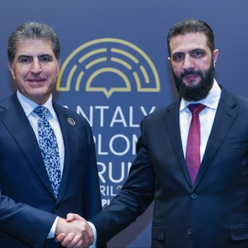 الشرع يجري عدة لقاءات مع رؤساء و مسؤولين دوليين على هامش مشاركته في منتدى أنطاليا