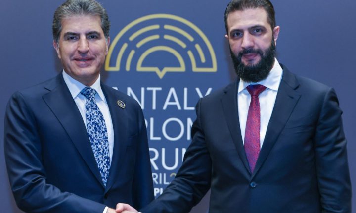 الشرع يجري عدة لقاءات مع رؤساء و مسؤولين دوليين على هامش مشاركته في منتدى أنطاليا