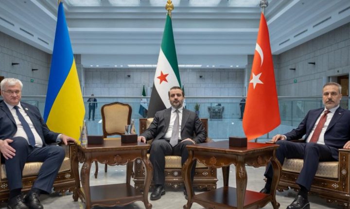 اجتماع ثلاثي في دمشق يجمع الشيباني ووزيري خارجية تركيا وأوكرانيا