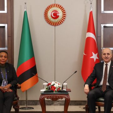 قورتولموش يلتقي رؤساء برلمانات غويانا والنيجر وزامبيا