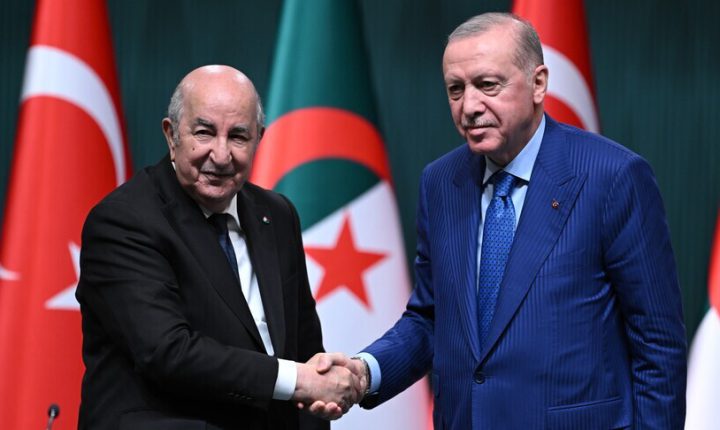 أردوغان وتبون يبحثان العلاقات الثنائية والمستجدات الإقليمية والدولية
