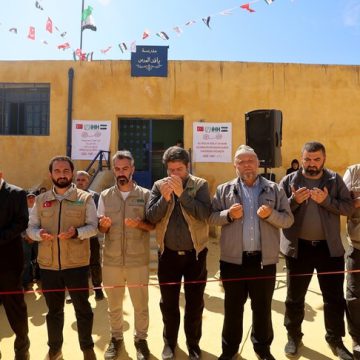 “الإغاثة الإنسانية” التركية ترمم مدرسة في حلب