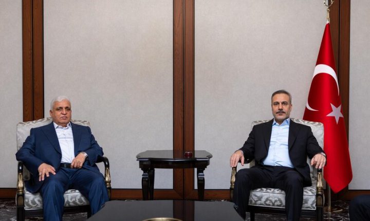 فيدان يلتقي رئيس هيئة الحشد الشعبي بالعراق
