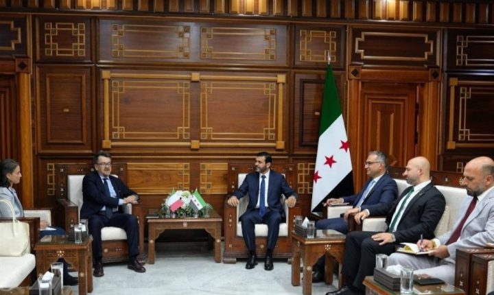 محافظ اللاذقية يبحث مع السفير الإيطالي تعزيز التعاون المشترك