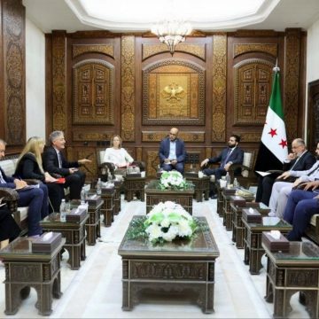 وزير الداخلية السوري يبحث مع وفد من البعثة الأوروبية لدى سوريا آليات تطوير التعاون الدولي