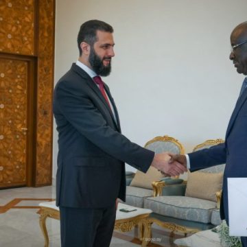 الشرع يستقبل وزير الشؤون الخارجية الموريتاني