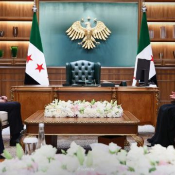 الشرع يستقبل البطريرك ‏يوحنا العاشر يازجي في قصر الشعب بدمشق