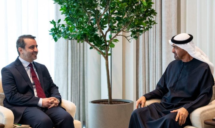 الشيباني يبحث مع رئيس دولة الإمارات العربية المتحدة أوضاع المنطقة والعلاقات الثنائية
