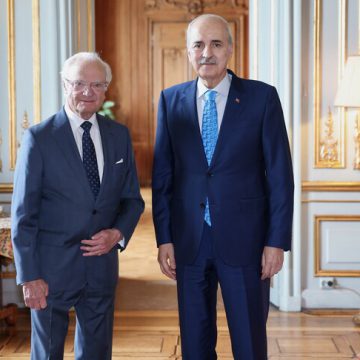 ملك السويد يستقبل رئيس البرلمان التركي