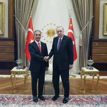 أردوغان يستقبل رئيس مجلس القضاء الأعلى العراقي
